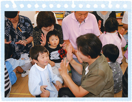祖父母参観の写真です